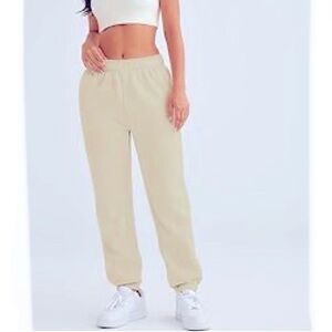 Automet Women’s Casual Baggy Fleece Sweatpants High Waisted Joggers Pants